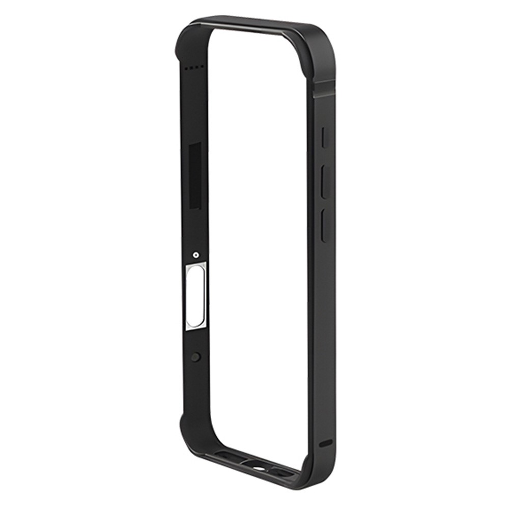 COTECI For iPhone 17 Pro Max Case Aluminum Alloy Silicone Bumper Shockproof Heat Dissipation Phone Frame - Black