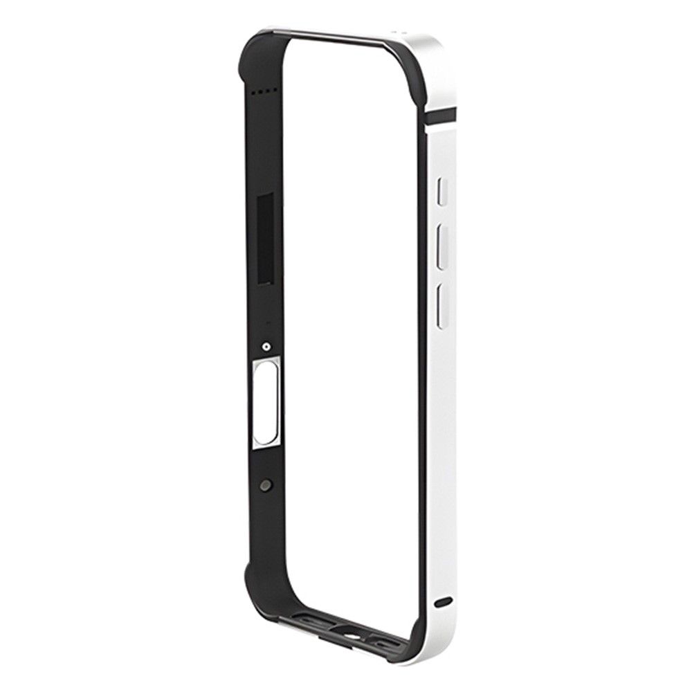 COTECI For iPhone 17 Pro Max Case Aluminum Alloy Silicone Bumper Shockproof Heat Dissipation Phone Frame - Silver