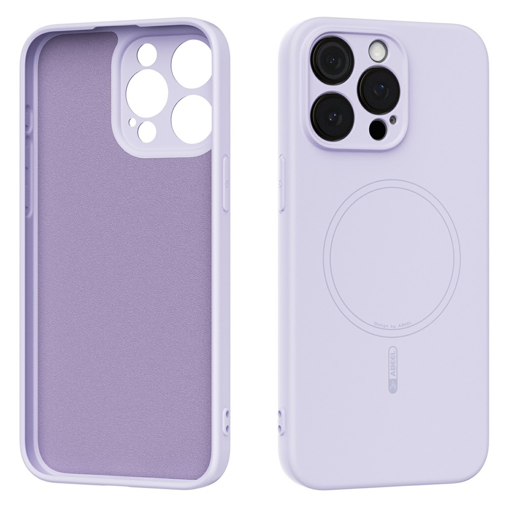 ABEEL For iPhone 14 Pro Case Compatible with MagSafe Skin Touch Liquid Silicone Phone Back Cover - Purple