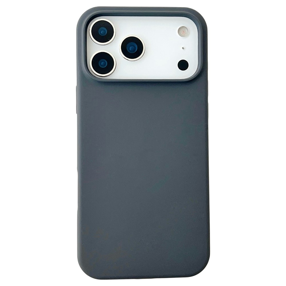 For iPhone 17 Pro Max Case Compatible with MagSafe Liquid Silicone Phone Back Cover - Titanium Black