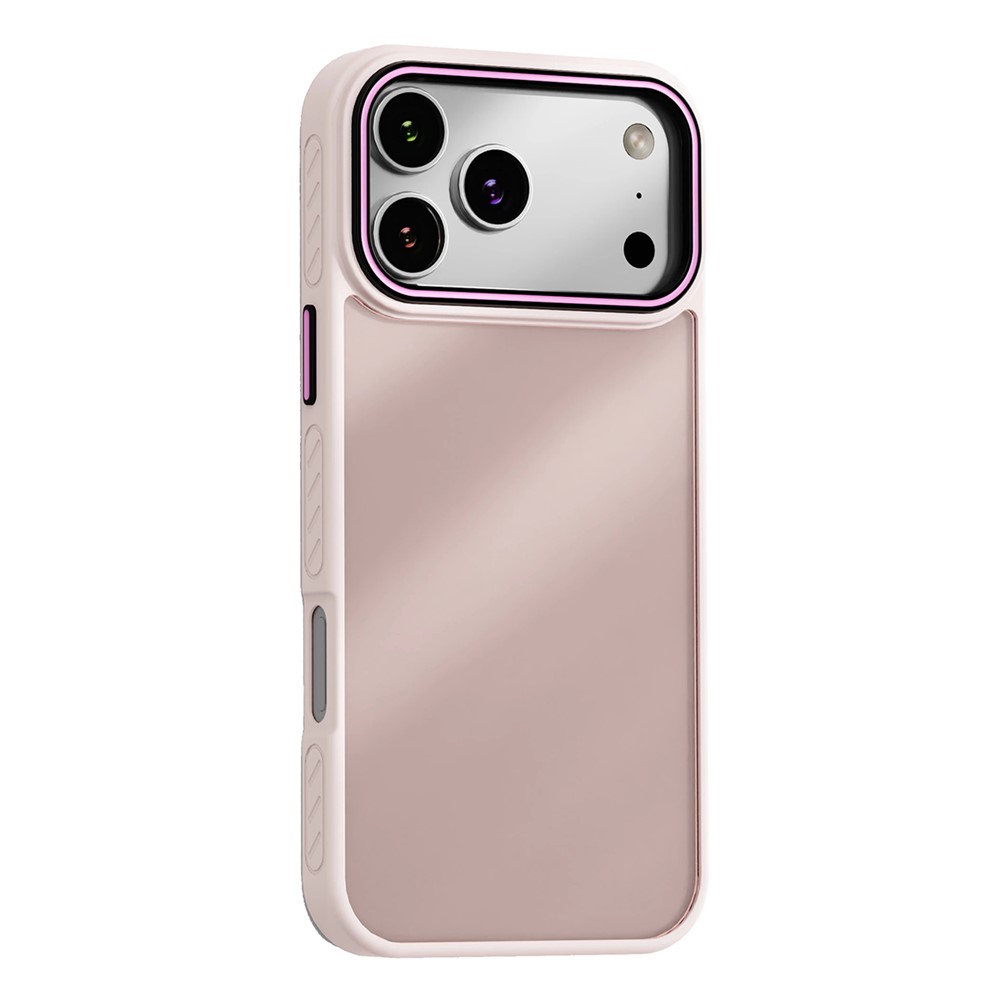 For iPhone 17 Pro Max Case PC + TPU Anti-Slip Matte Phone Cover - Pink