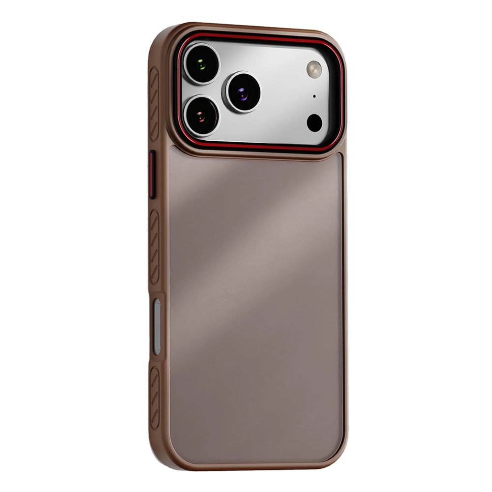 For iPhone 17 Pro Max Case PC + TPU Anti-Slip Matte Phone Cover - Gold