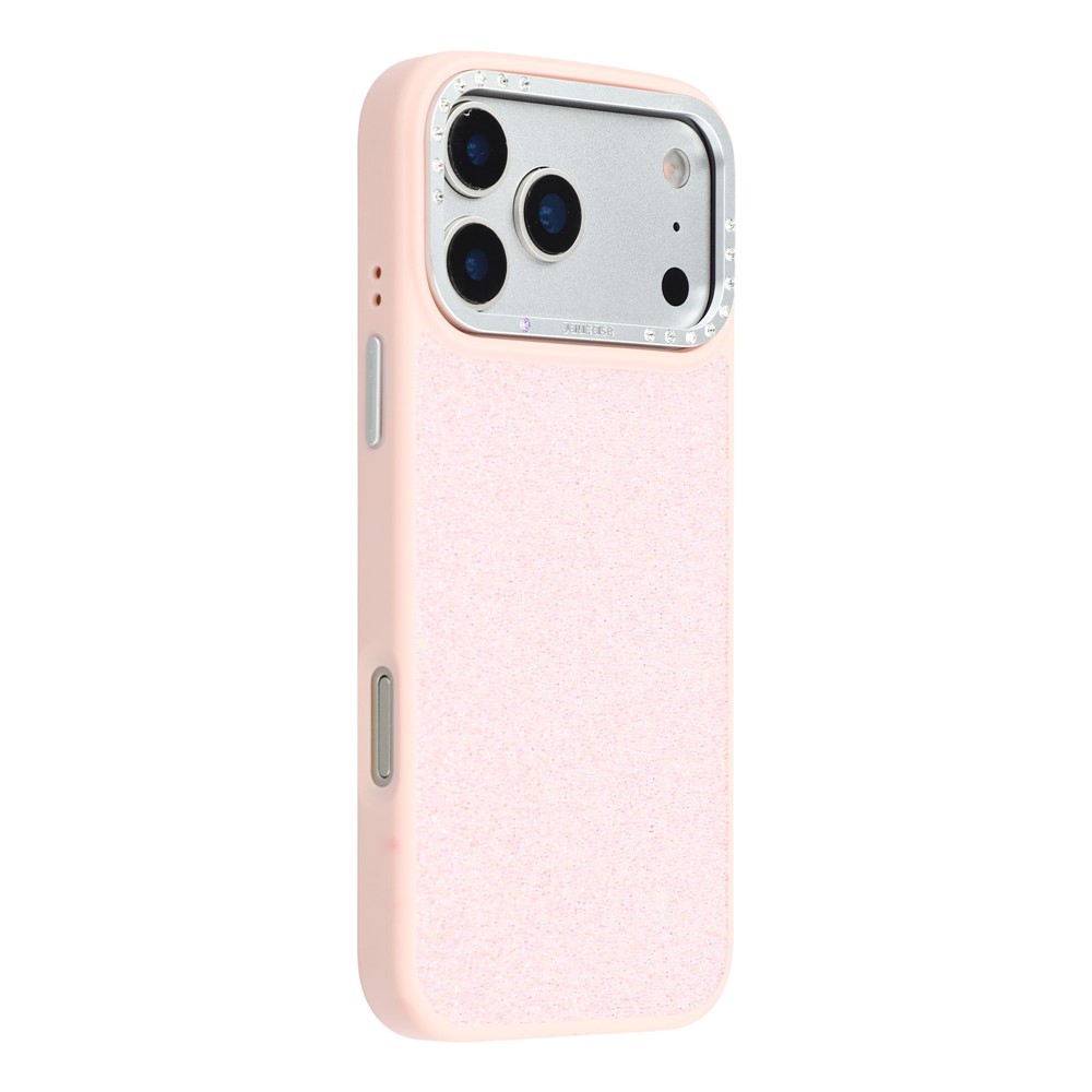 JAUCASE For iPhone 17 Pro Max Case Compatible with MagSafe Textured PU + TPU + PC Phone Back Cover - Pink