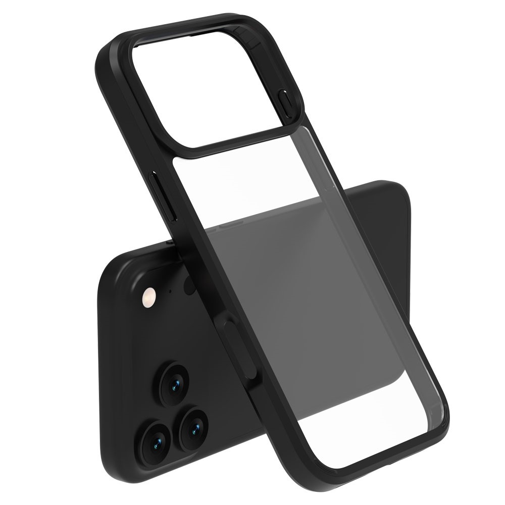 LEREACH TOC Series for iPhone 17 Pro Max Case TPU + Acrylic Phone Cover - Black