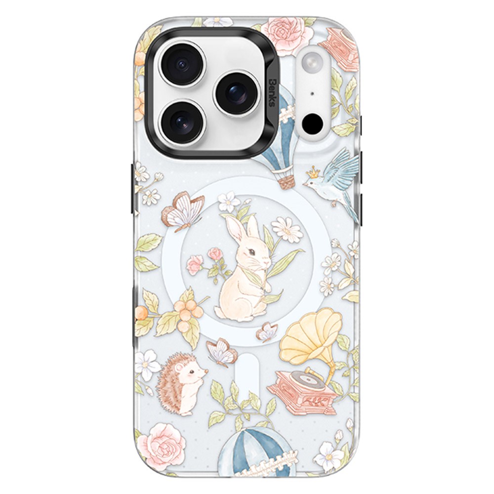 BENKS D1 for iPhone 17 Pro Max Magnetic Case Garden Series TPU TPE PC Phone Cover Compatible with MagSafe - Forest Legend