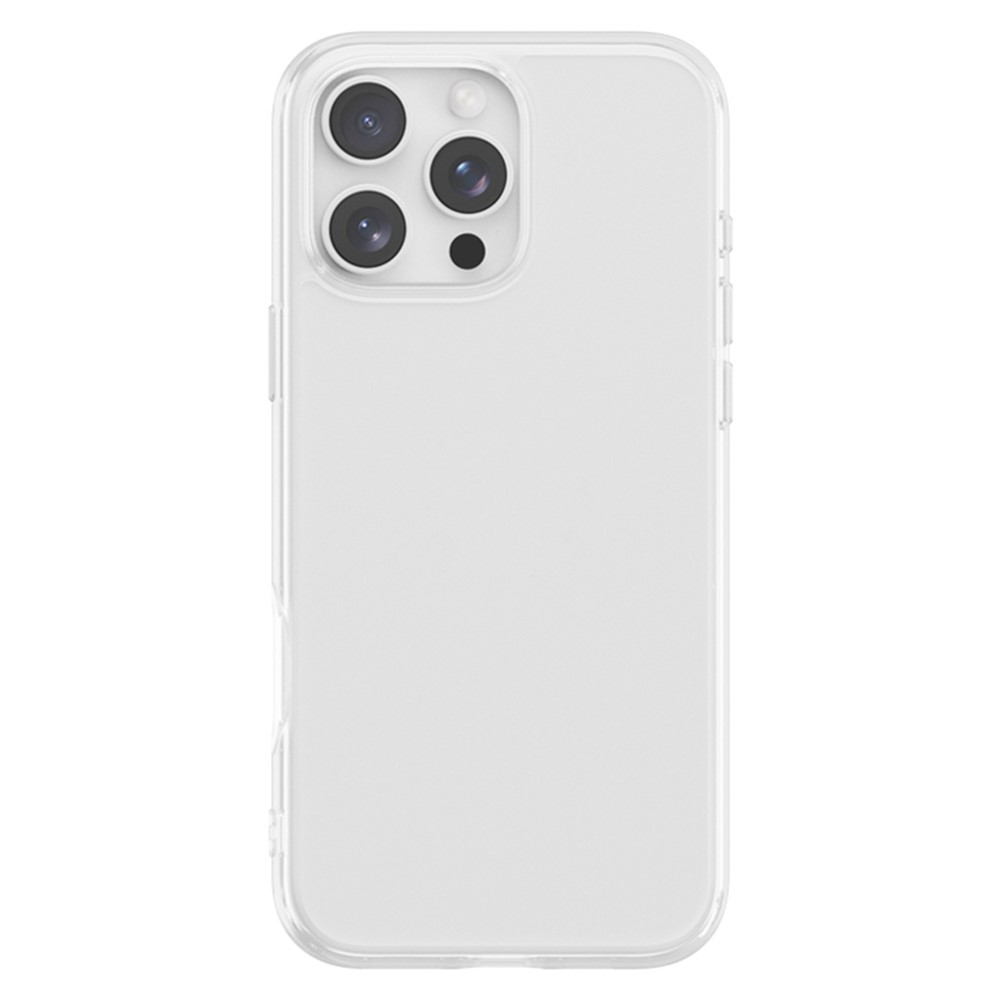 For iPhone 16 Pro Case High Transparency PC + TPU Phone Cover - Transparent White