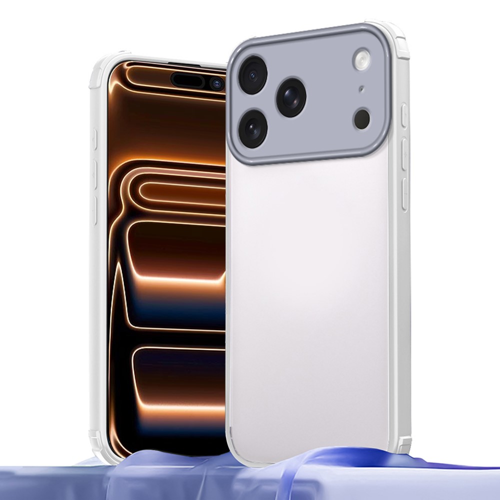 For iPhone 17 Pro Max Case Reinforced Corner Shockproof TPU + Acrylic Phone Cover - White