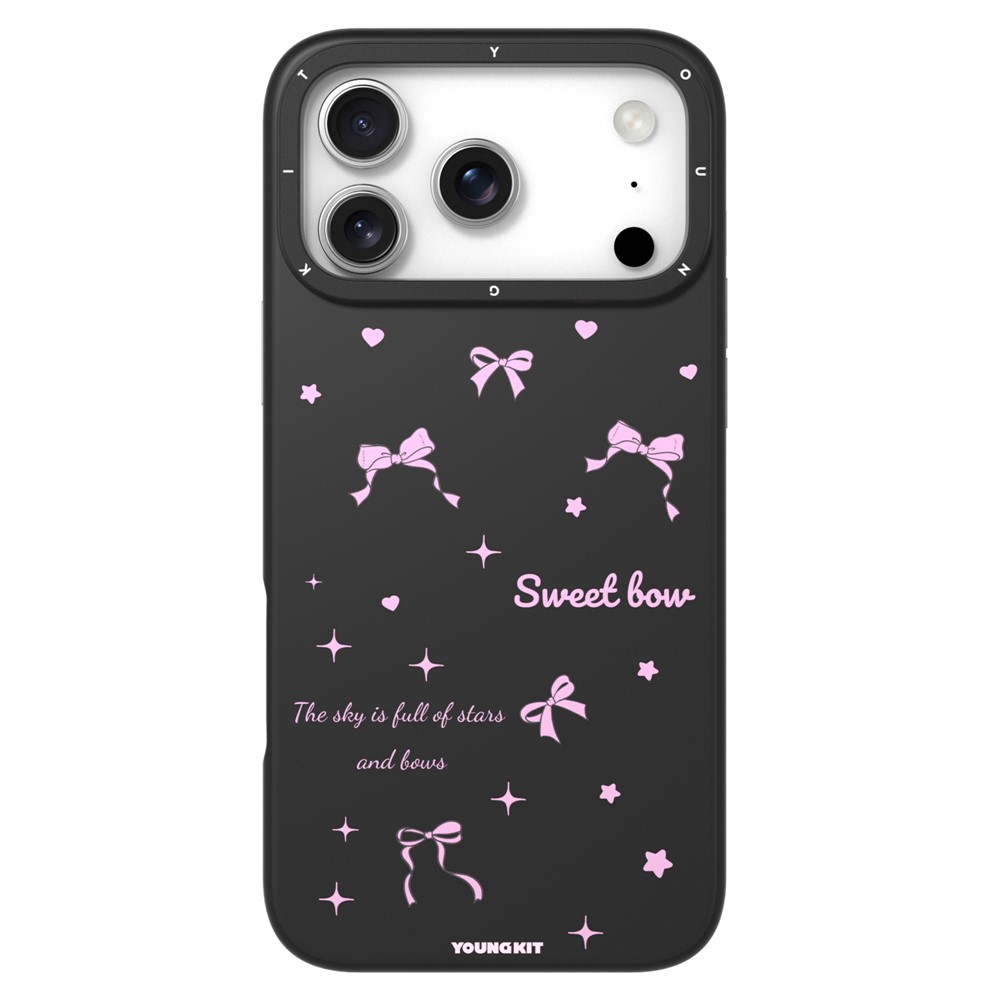 YOUNGKIT Sweetheart Story Series For iPhone 17 Pro Max Magnetic Case IMD Shockproof TPU Phone Back Cover - Butterfly Dance