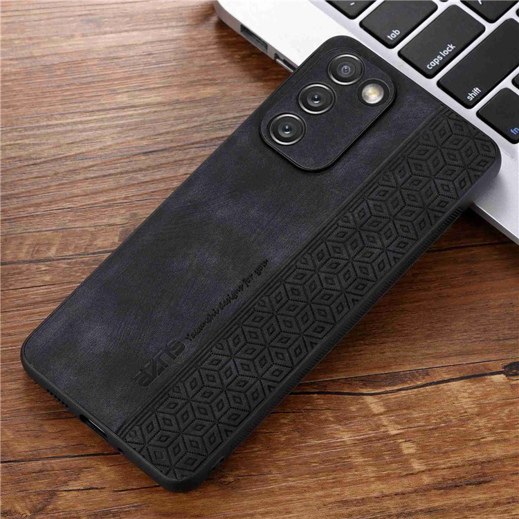 AZNS Para Samsung Galaxy S20 fe 5G / S20 FE / S20 FE 2022 / S20 Lite Impresso Pattern PU PU Capela TPU Cobertura Anti-ratecimento Caso de Telefone - Preto-4