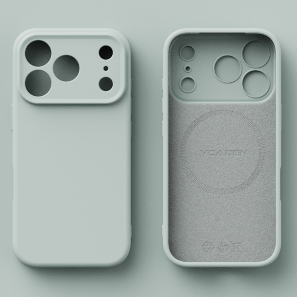 YCADEN For iPhone 17 Pro Max Case Compatible with MagSafe Precise Cutouts TPU Phone Back Cover - Cloud Blue