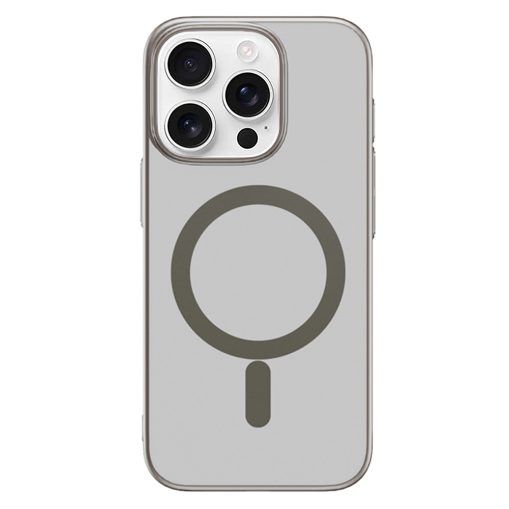 For iPhone 16 Pro Case Compatible with MagSafe Nano-Molecular Coating PC + TPU Phone Cover - Titanium