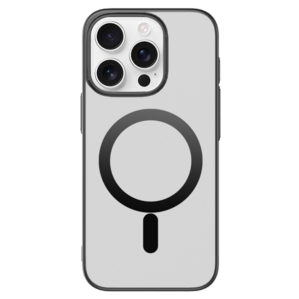 For iPhone 16 Pro Max Case Compatible with MagSafe Nano-Molecular Coating PC + TPU Phone Cover - Black