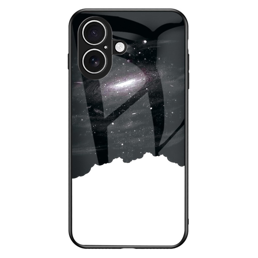 For iPhone 17 Case Starry Sky Pattern Tempered Glass Phone Cover - Cosmic Starry Sky