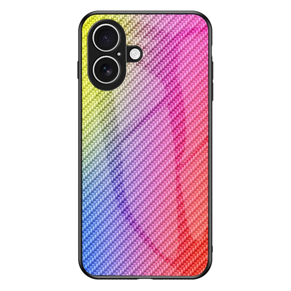 For iPhone 17 Case Tempered Glass Shockproof Phone Cover - Colorful Fiber