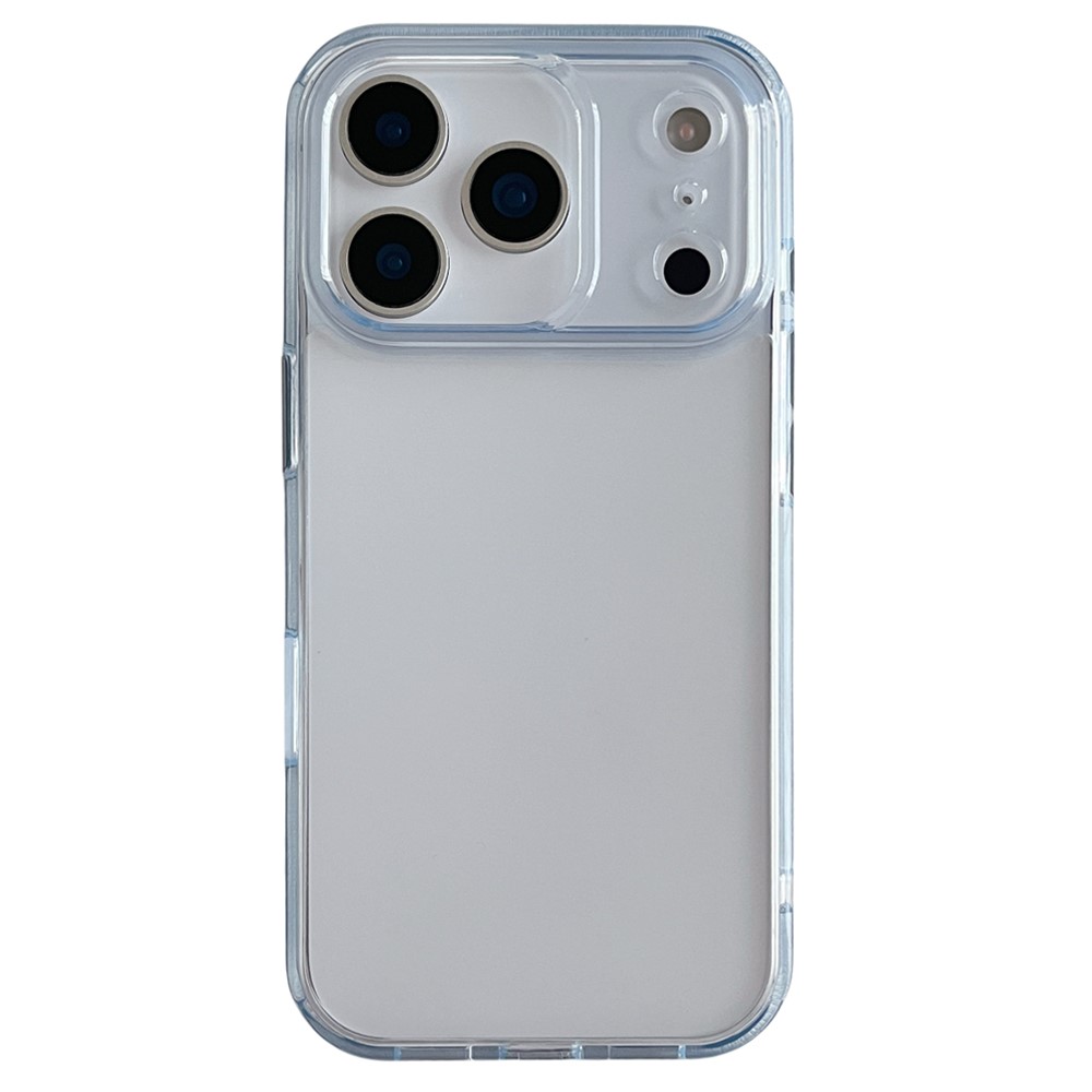 For iPhone 17 Pro Clear Case Shockproof PC + TPU Matte Phone Cover