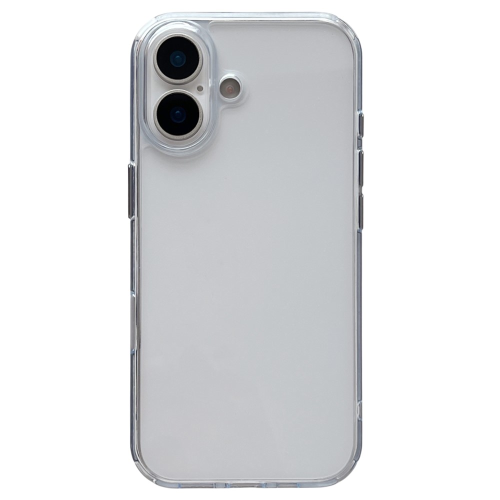 For iPhone 17 Clear Case PC + TPU Shockproof Phone Cover