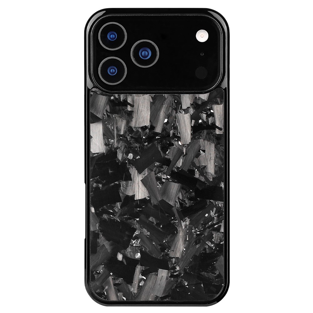 For iPhone 17 Pro Max Magnetic Case Large Texture Aramid Fiber + TPU Phone Cover - Silver