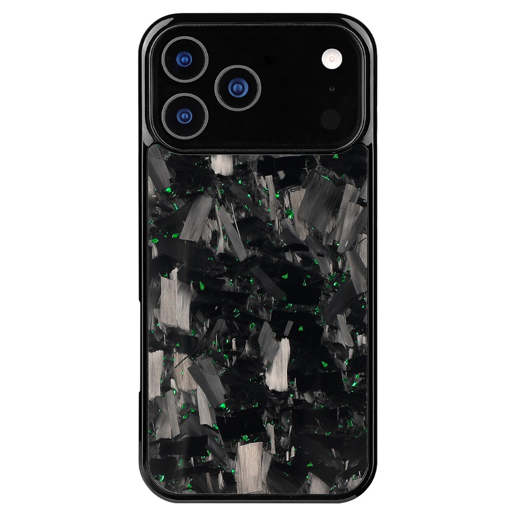 For iPhone 17 Pro Magnetic Case Large Texture Aramid Fiber + TPU Phone Cover - Green