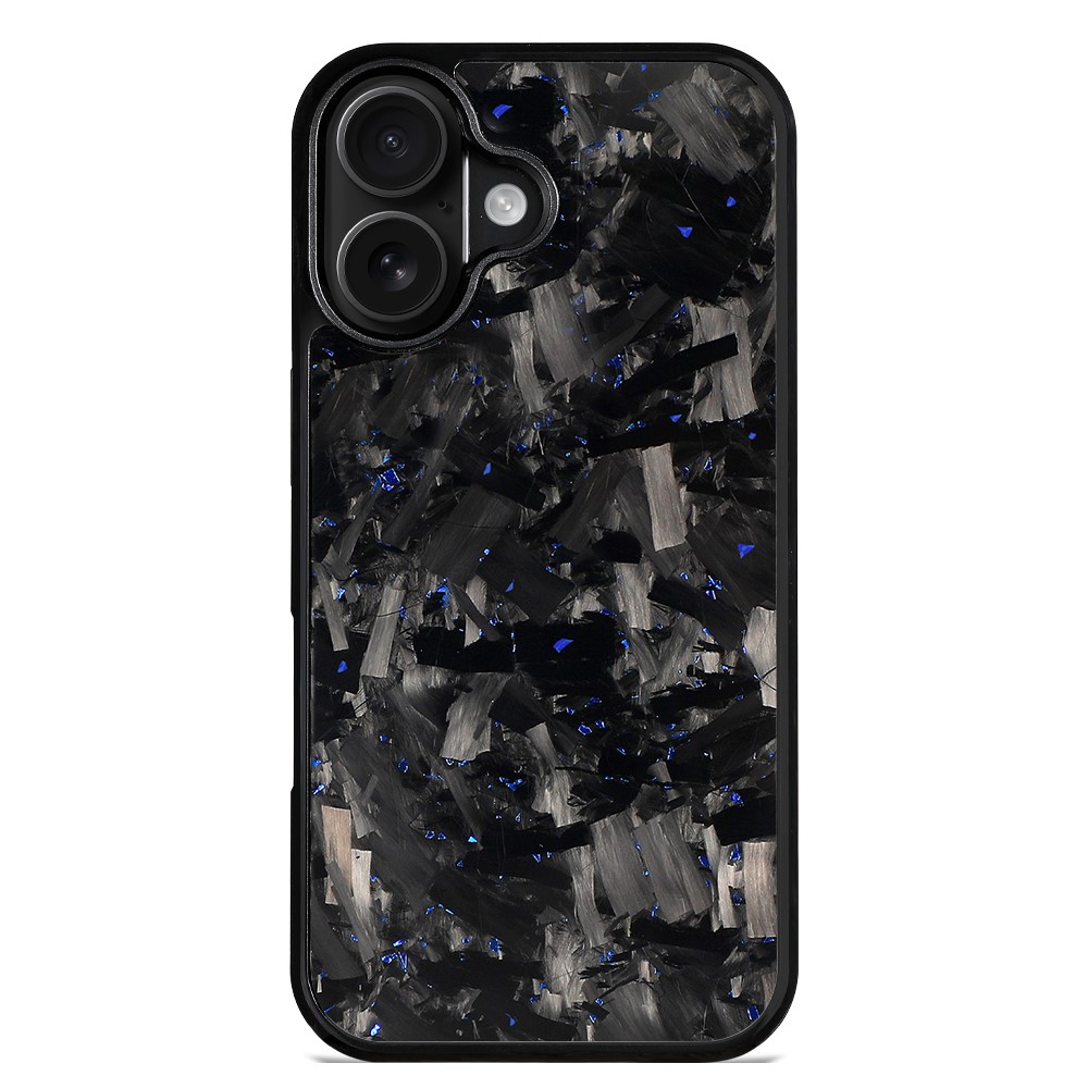 For iPhone 17 Magnetic Case Large Texture Aramid Fiber + TPU Phone Cover - Blue