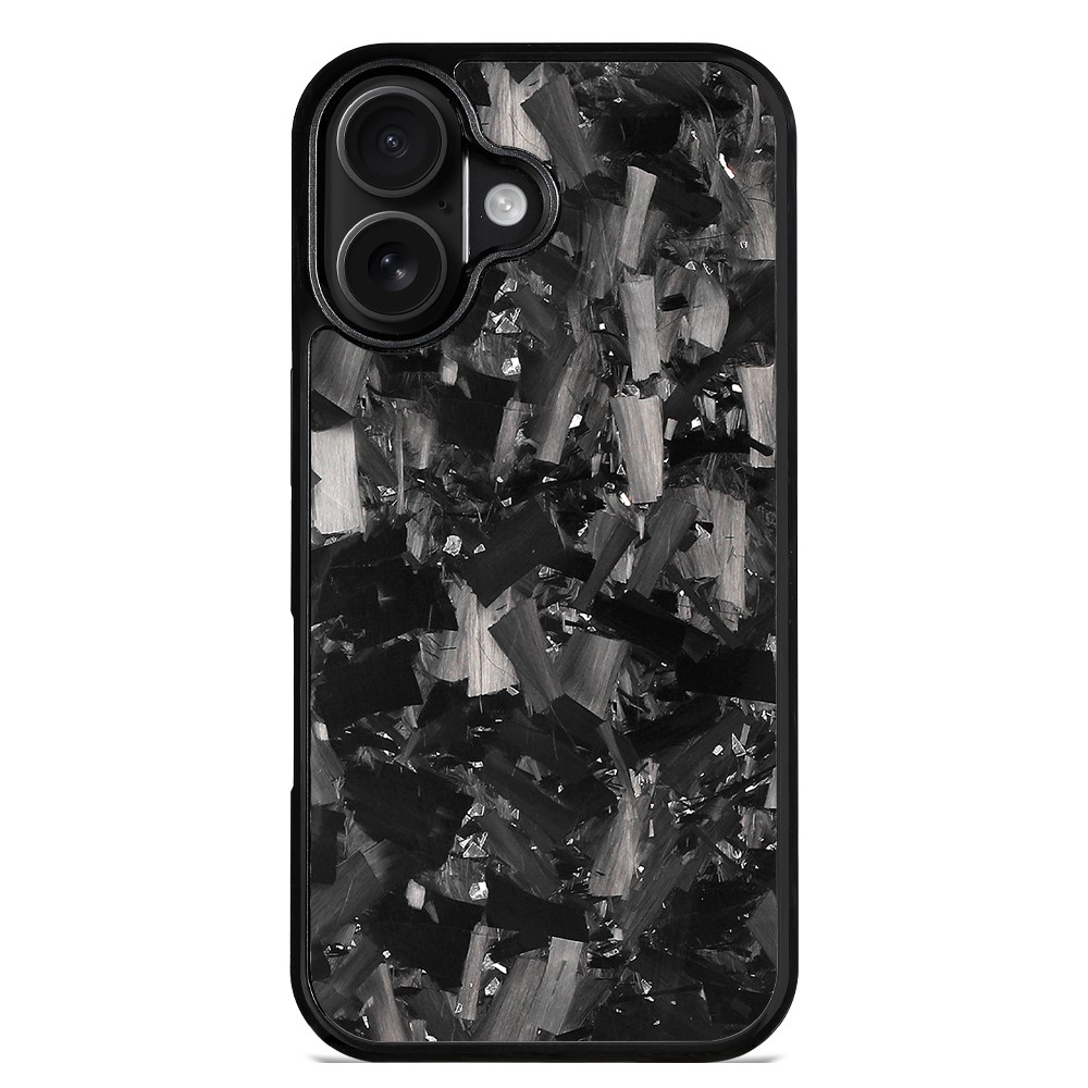 For iPhone 17 Magnetic Case Large Texture Aramid Fiber + TPU Phone Cover - Silver