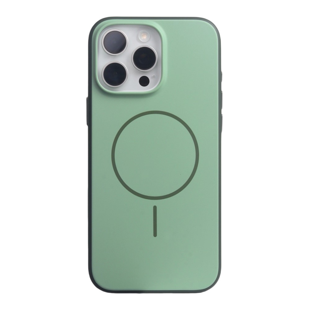 For iPhone 17 Pro Max Case Compatible with MagSafe Matte Skin Feel TPU + PC Phone Cover - Green