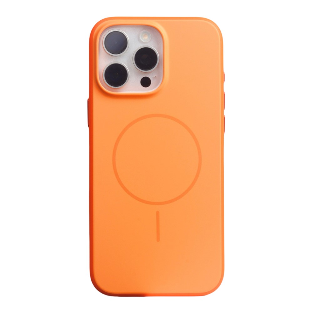 For iPhone 17 Pro Max Case Compatible with MagSafe Matte Skin Feel TPU + PC Phone Cover - Orange