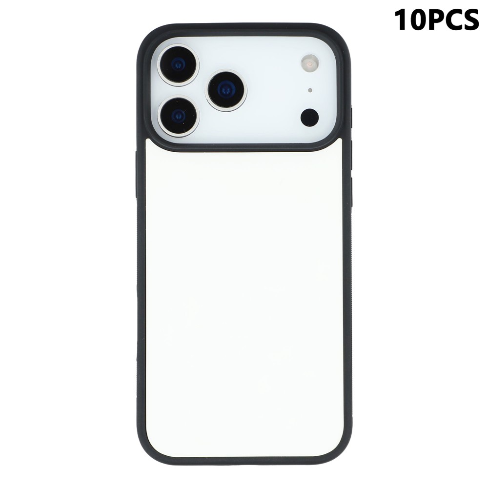 10Pcs / Pack For iPhone 17 Pro Max Case Shockproof PC+TPU Phone Cover Support Heat Transfer Printing