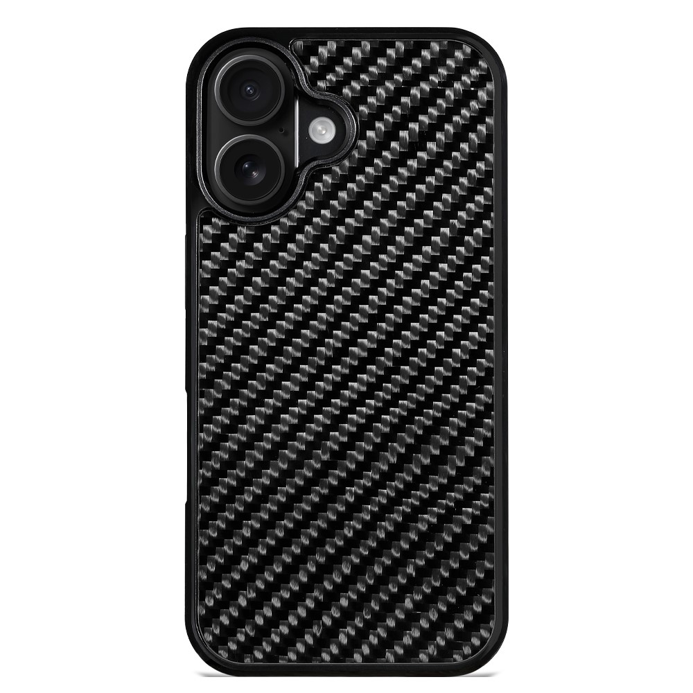 For iPhone 17 Case Case Twill Texture Aramid Fiber + TPU Shockproof Phone Cover - Black