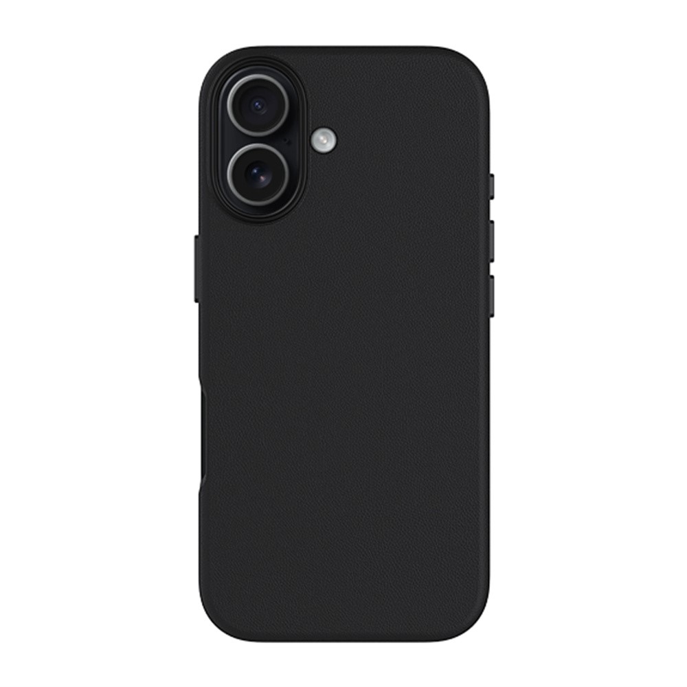 KZDOO For iPhone 17 Case Compatible with MagSafe PU + PC Shockproof Phone Cover - Black