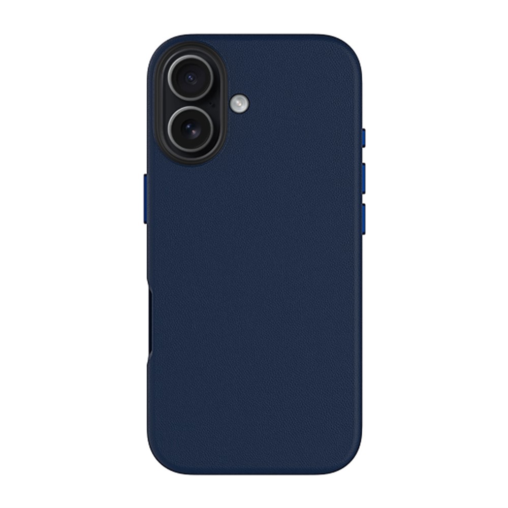 KZDOO For iPhone 17 Case Compatible with MagSafe PU + PC Shockproof Phone Cover - Dark Blue