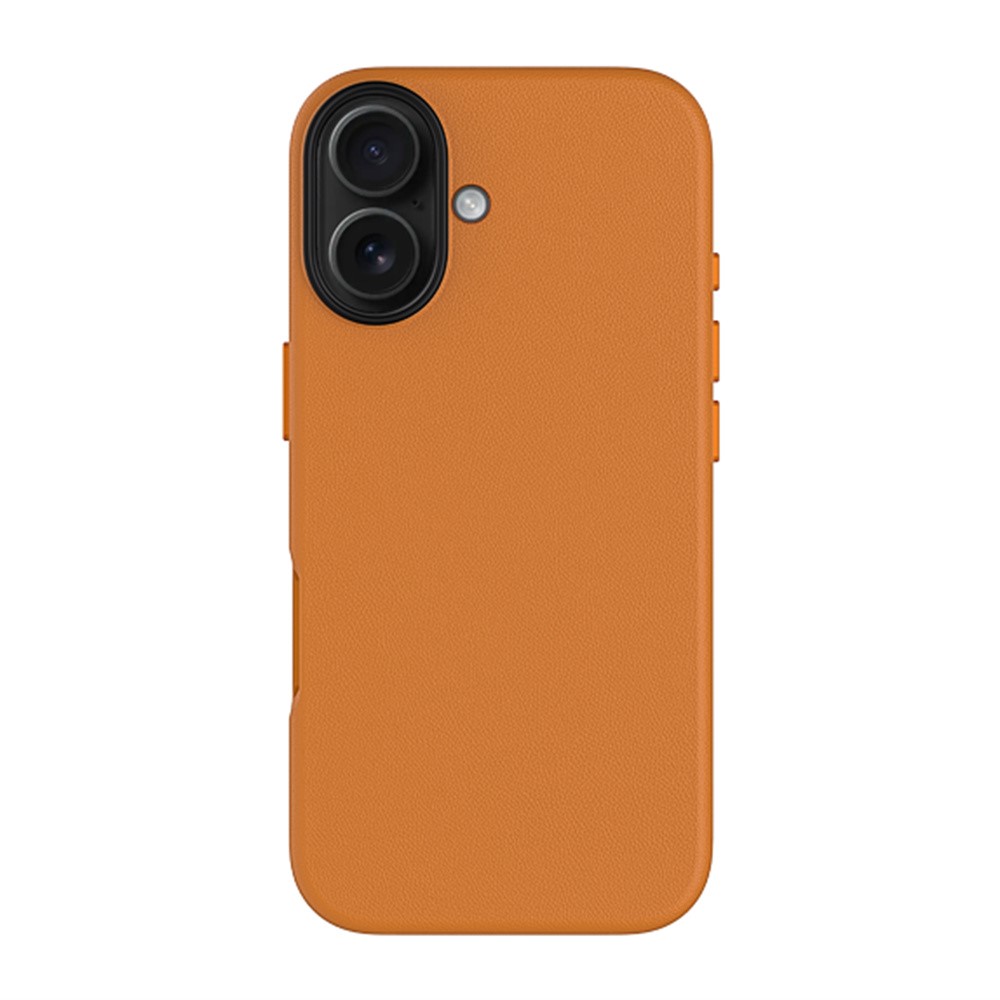 KZDOO For iPhone 17 Case Compatible with MagSafe PU + PC Shockproof Phone Cover - Orange
