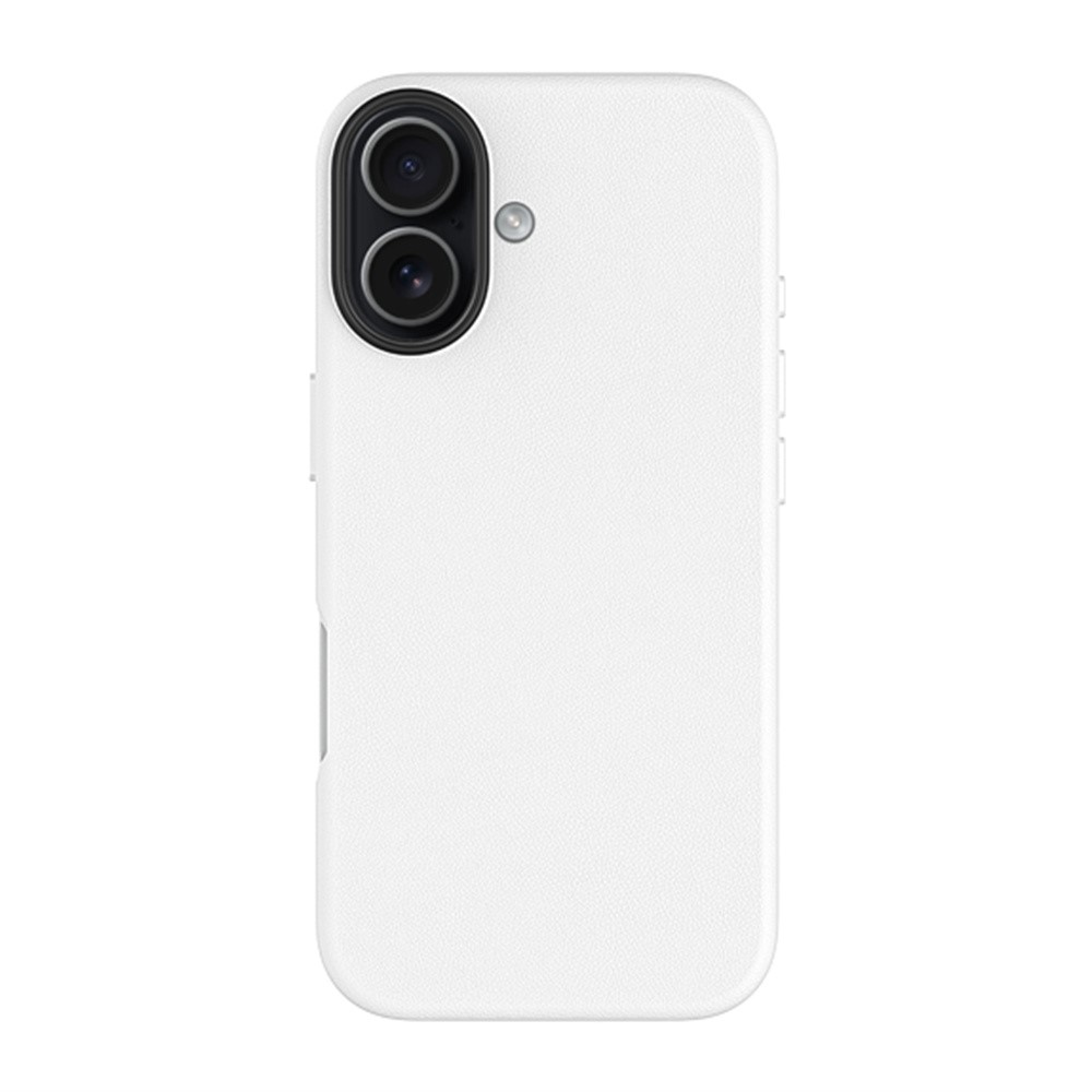 KZDOO For iPhone 17 Case Compatible with MagSafe PU + PC Shockproof Phone Cover - White