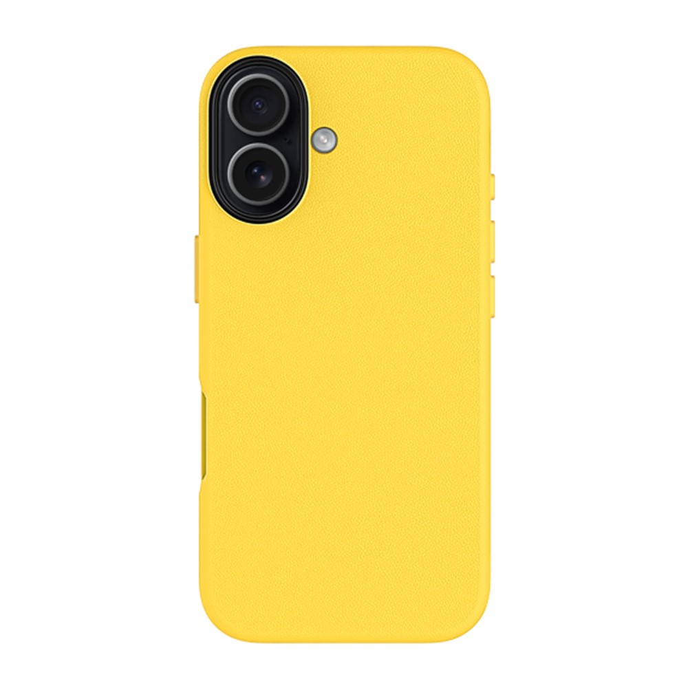 KZDOO For iPhone 17 Case Compatible with MagSafe PU + PC Shockproof Phone Cover - Yellow