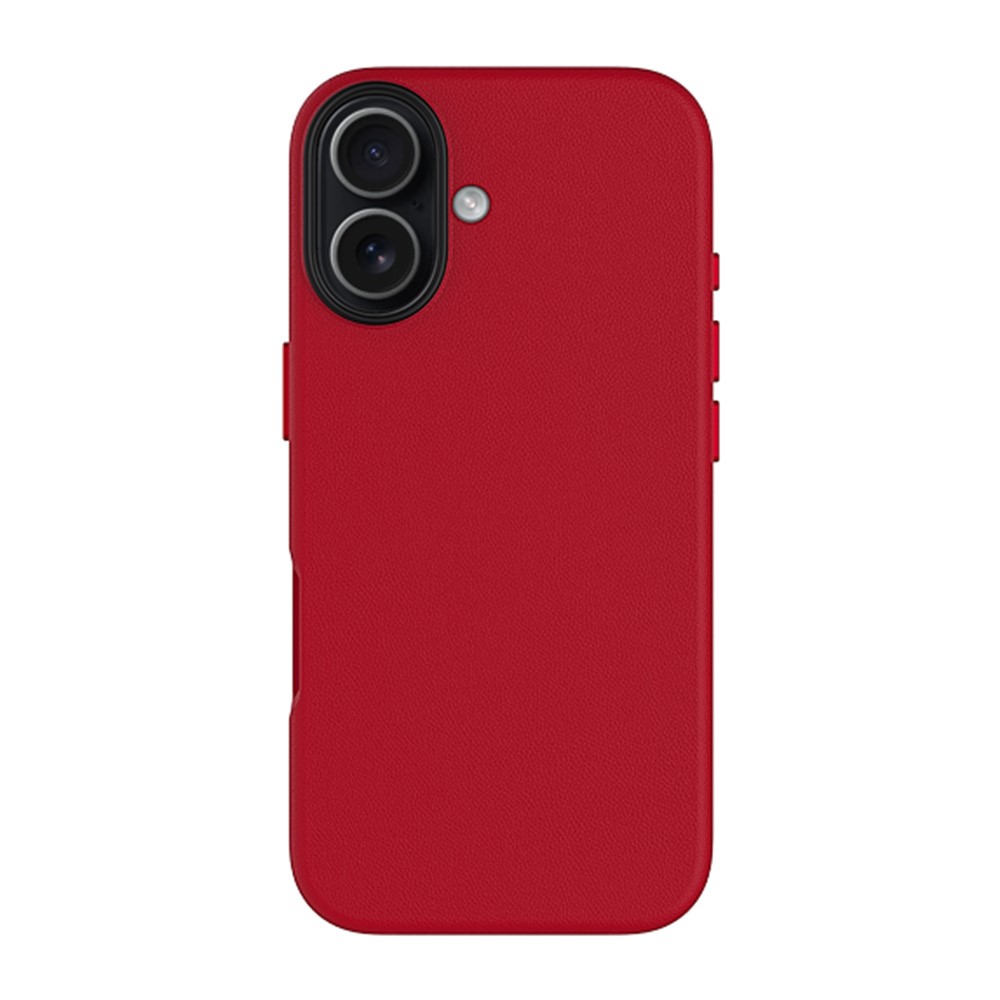 KZDOO For iPhone 17 Case Compatible with MagSafe PU + PC Shockproof Phone Cover - Red