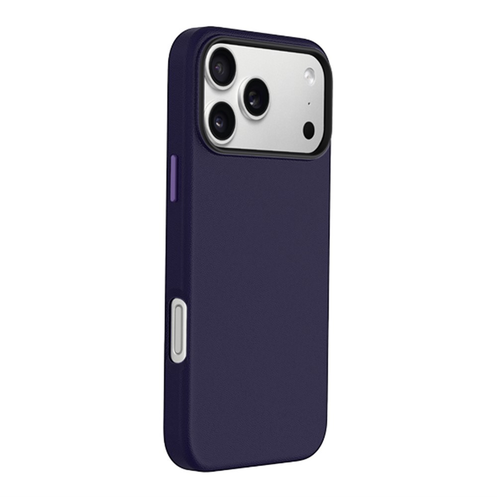 KZDOO For iPhone 17 Pro Max Case Compatible with MagSafe PU + PC Shockproof Phone Cover - Dark Purple