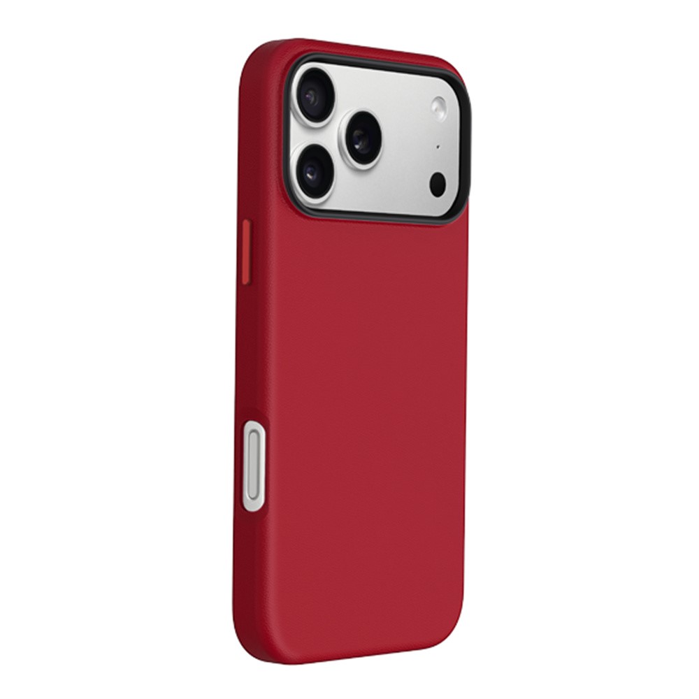 KZDOO For iPhone 17 Pro Max Case Compatible with MagSafe PU + PC Shockproof Phone Cover - Red
