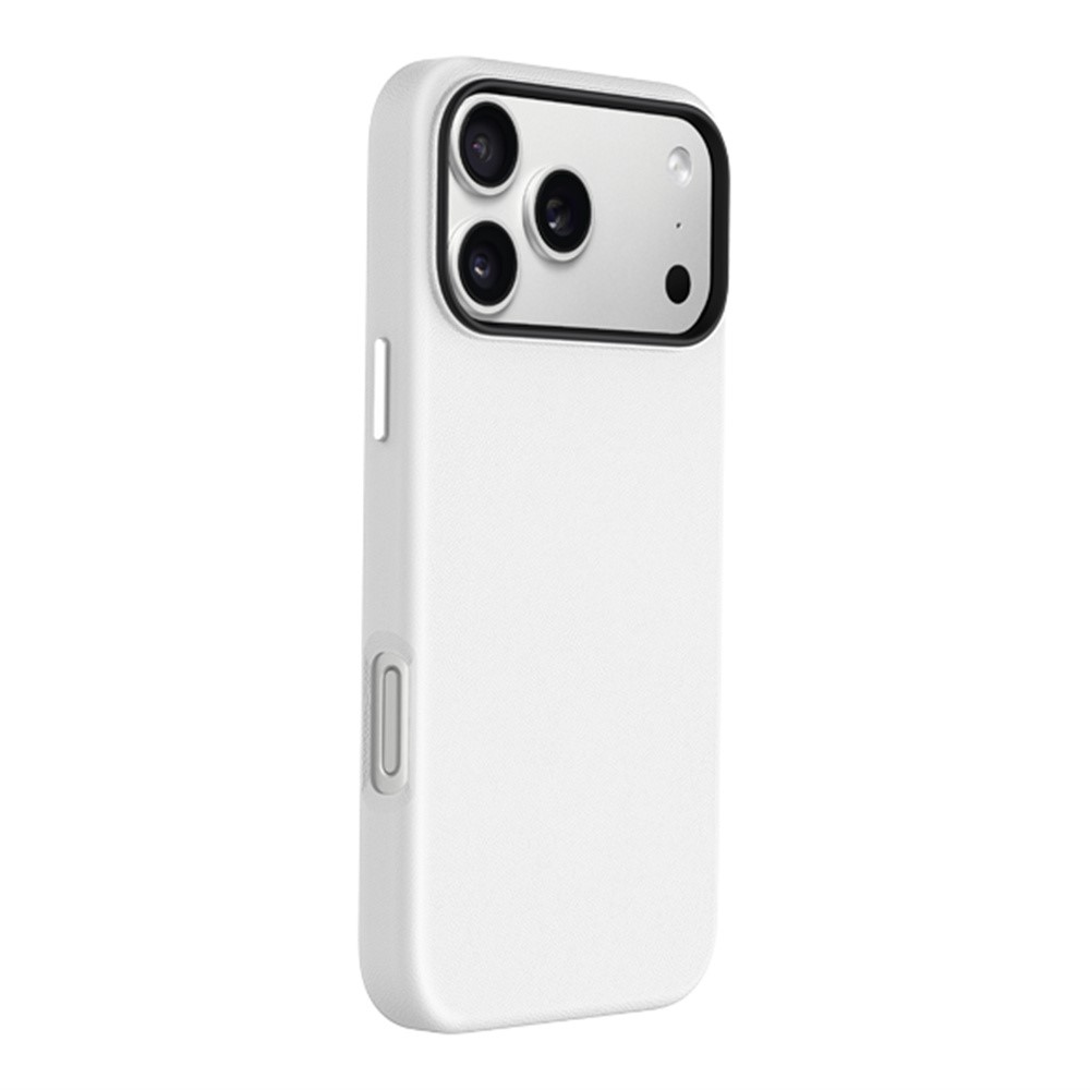KZDOO For iPhone 17 Pro Max Case Compatible with MagSafe PU + PC Shockproof Phone Cover - White