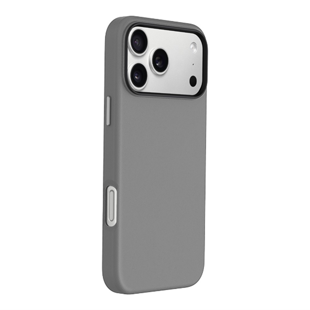 KZDOO Noble Collection Series For iPhone 17 Pro Max Case PU+PC Shockproof Phone Cover - Titanium Grey