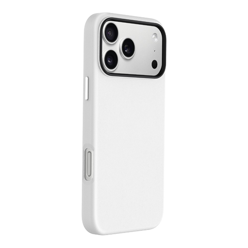 KZDOO Noble Collection Series For iPhone 17 Pro Max Case PU+PC Shockproof Phone Cover - White