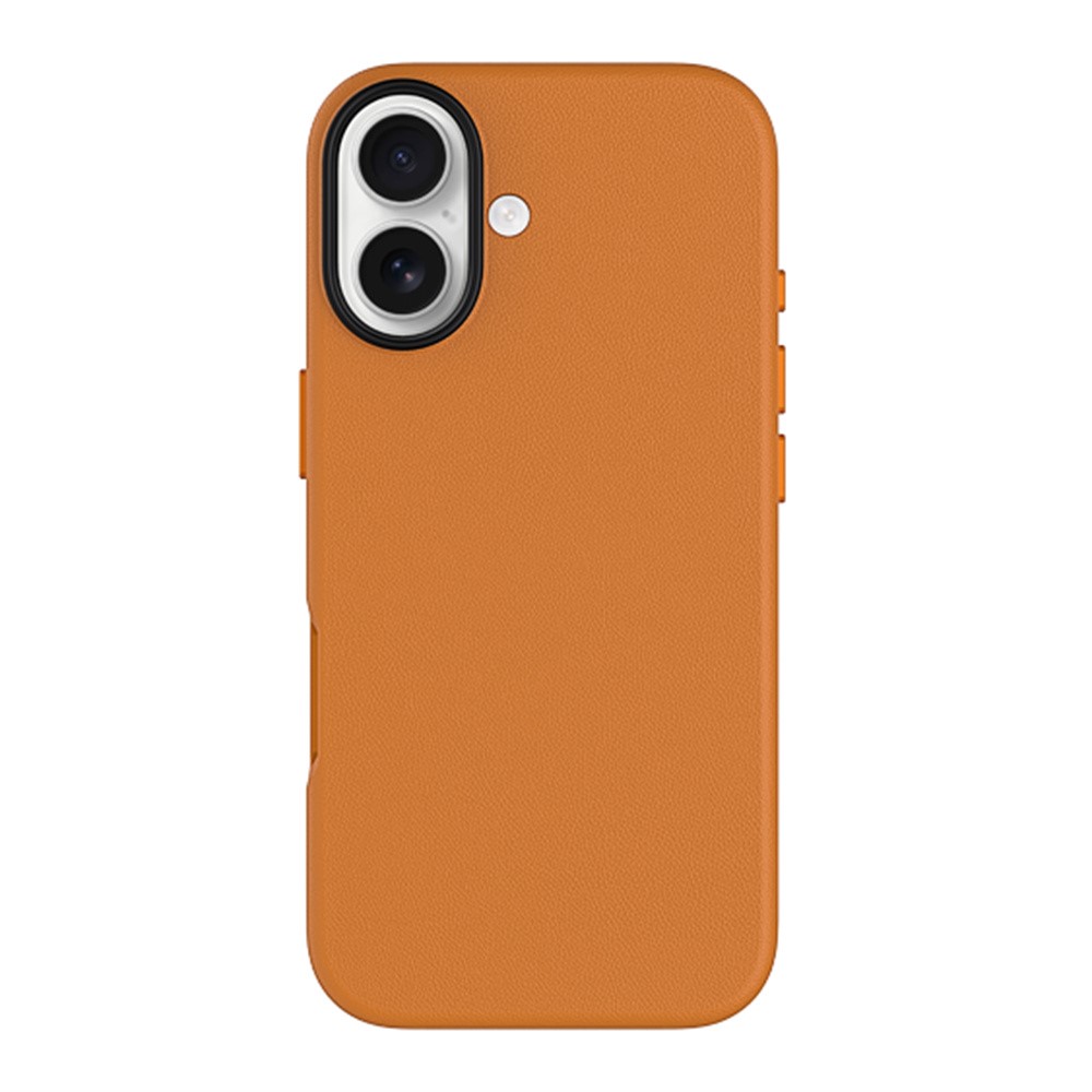 KZDOO Noble Collection Series For iPhone 17 Case PU + PC Shockproof Phone Cover - Orange