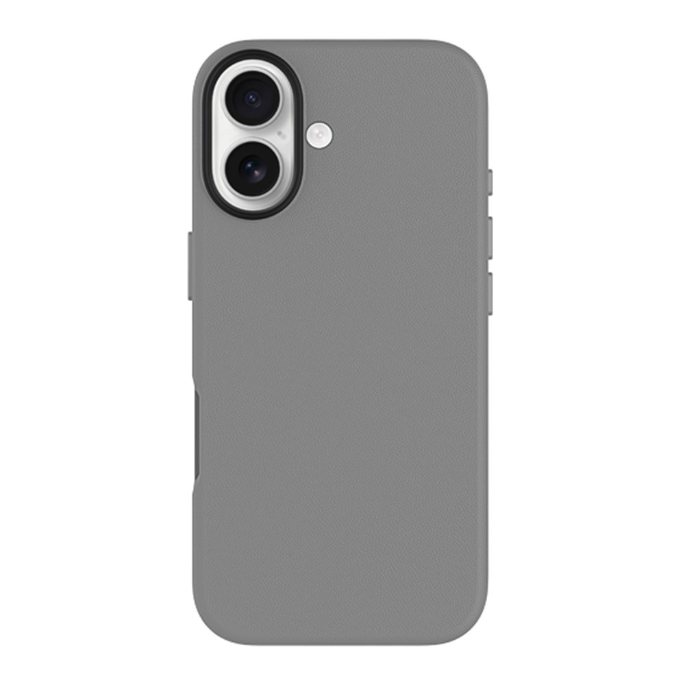 KZDOO Noble Collection Series For iPhone 17 Case PU + PC Shockproof Phone Cover - Titanium Grey