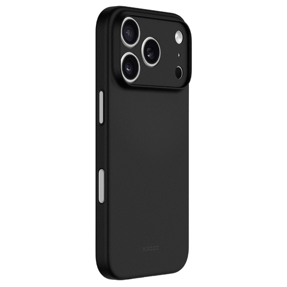 KZDOO Air Skin Series for iPhone 17 Pro Case Frosted Back Ultra Thin PP Phone Cover - Black