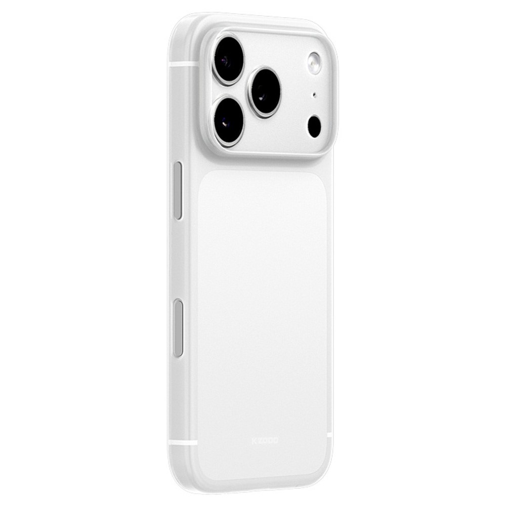 KZDOO Air Skin Series for iPhone 17 Pro Max Case Frosted Back Ultra Thin PP Phone Cover - Translucent