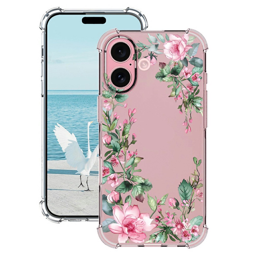 For iPhone 17 Case Pattern Printing Corner Protection Soft TPU Phone Cover - Style A