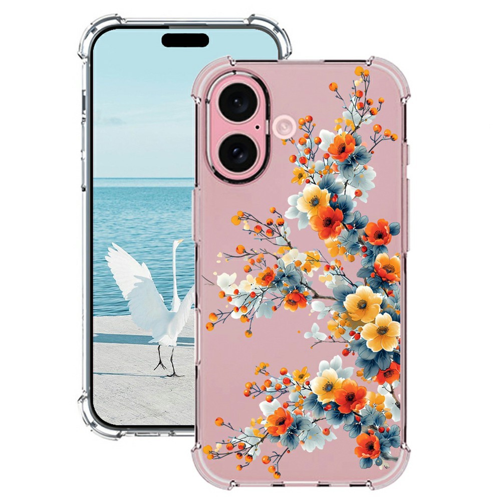 For iPhone 17 Case Pattern Printing Corner Protection Soft TPU Phone Cover - Style G
