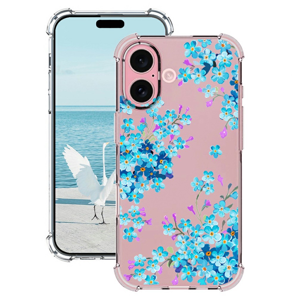For iPhone 17 Case Pattern Printing Corner Protection Soft TPU Phone Cover - Style H