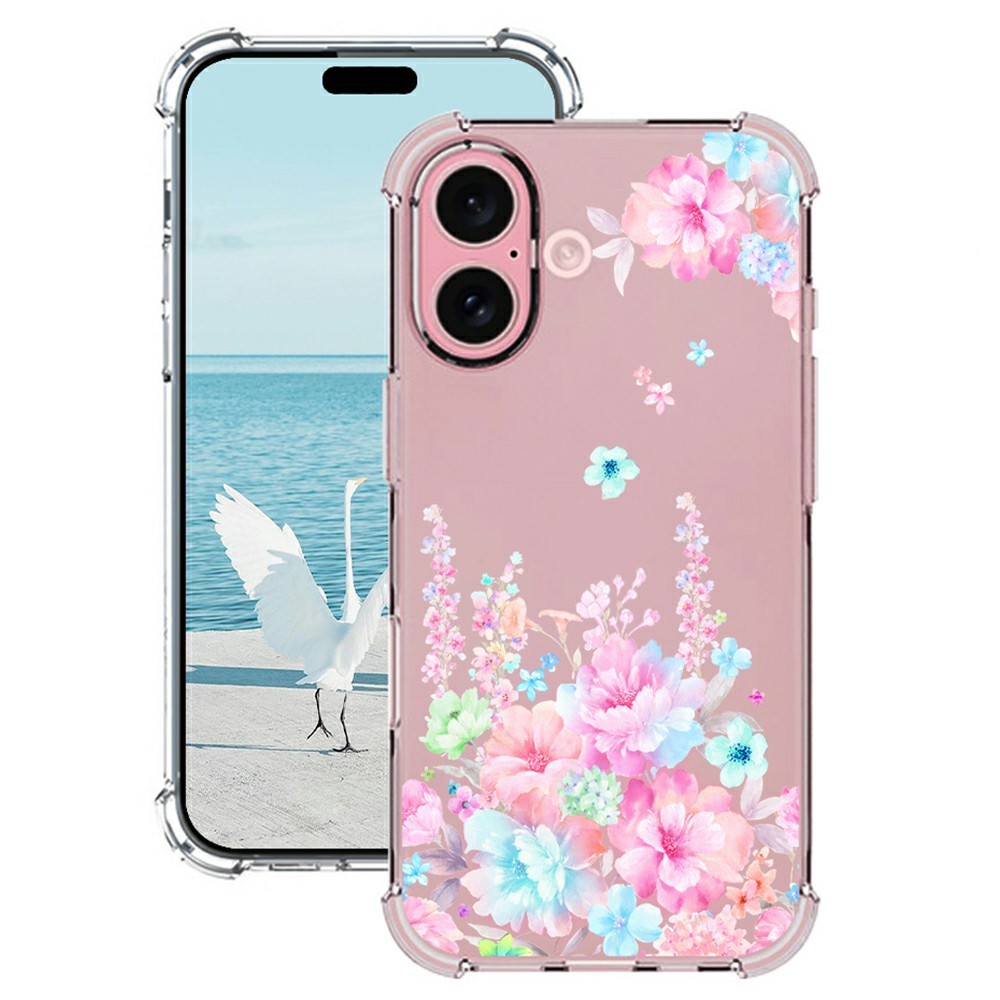 For iPhone 17 Case Pattern Printing Corner Protection Soft TPU Phone Cover - Style I