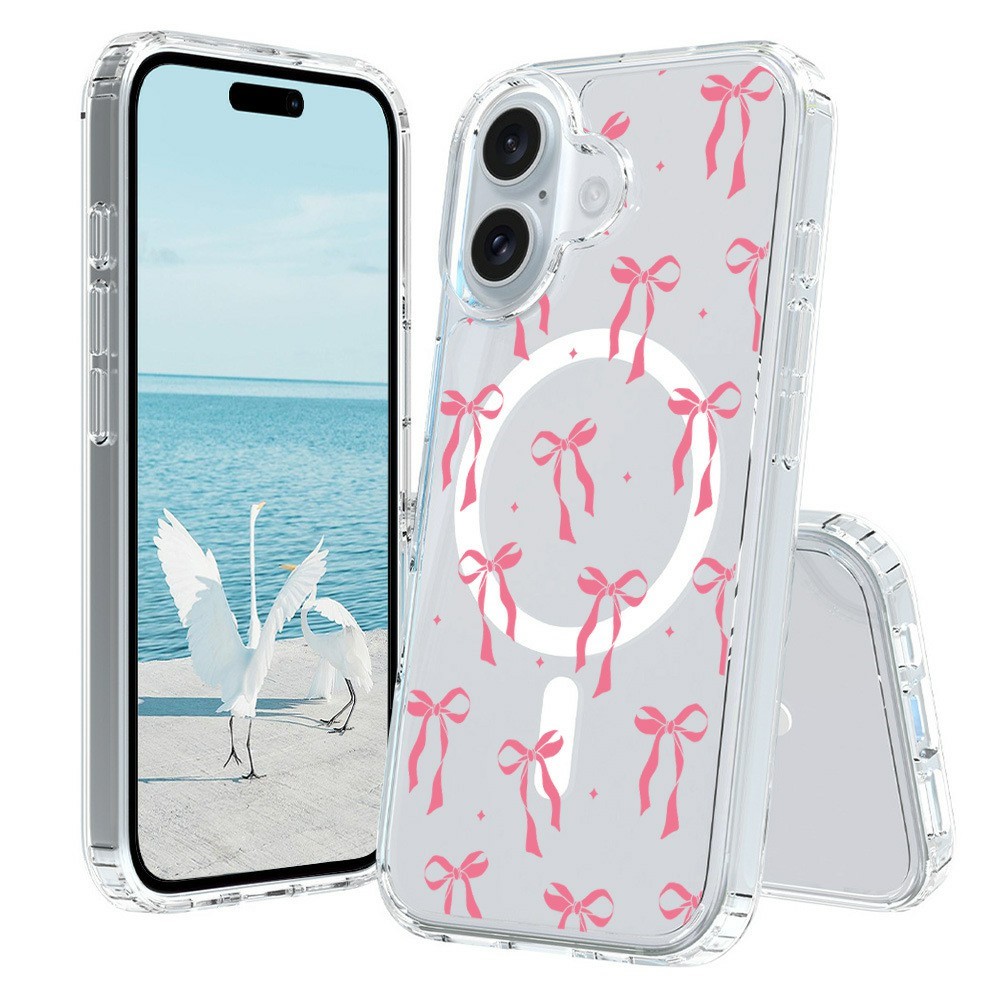 For iPhone 17 Case Compatible with MagSafe Pattern Printing TPU PC Phone Back Cover - QHCX 023