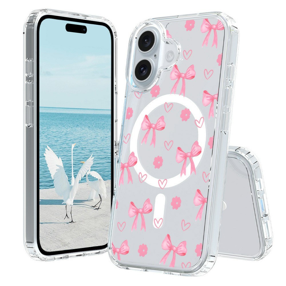 For iPhone 17 Case Compatible with MagSafe Pattern Printing TPU PC Phone Back Cover - QHCX 024