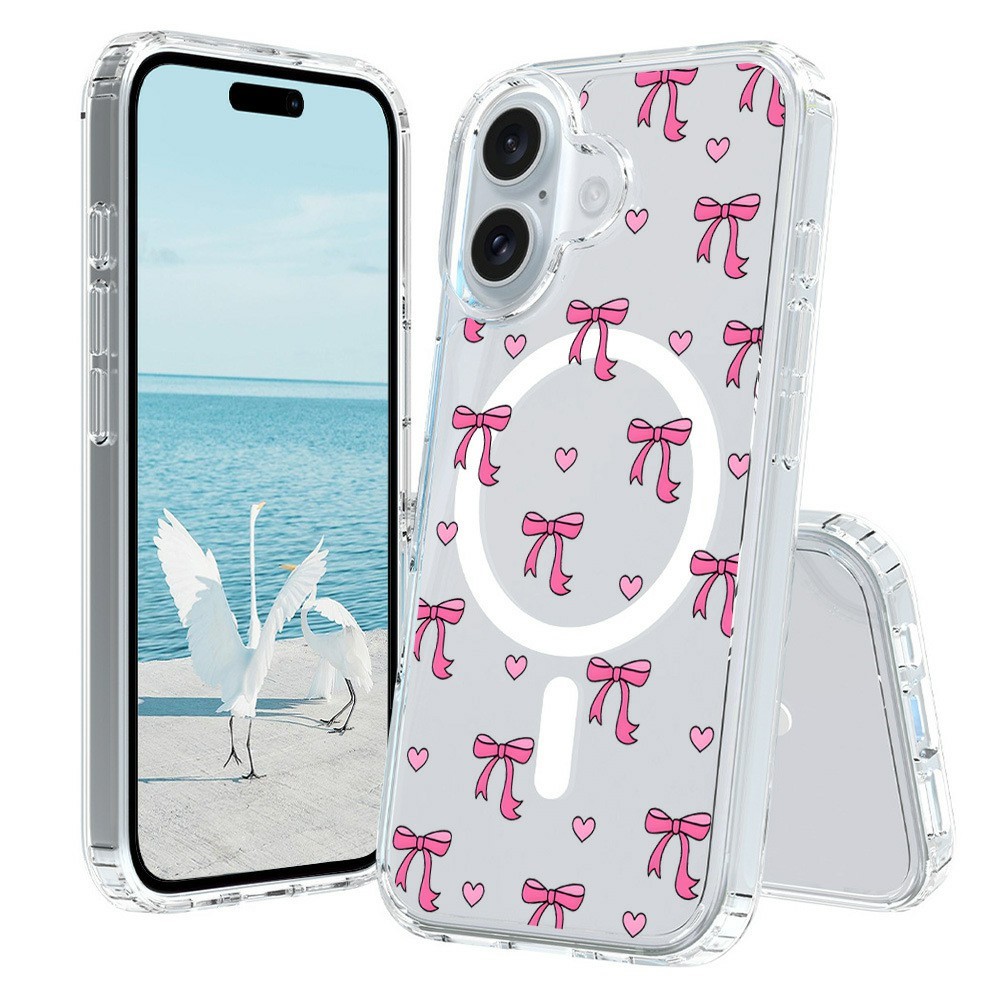 For iPhone 17 Case Compatible with MagSafe Pattern Printing TPU PC Phone Back Cover - QHCX 029